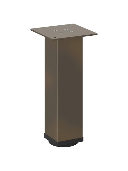 Sohvapöydän jalat 4 kpl luonnonvärinen teräs 30-32 cm teräs