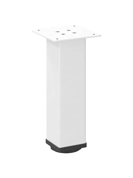Sohvapöydän jalat 4 kpl valkoinen 42-44 cm teräs