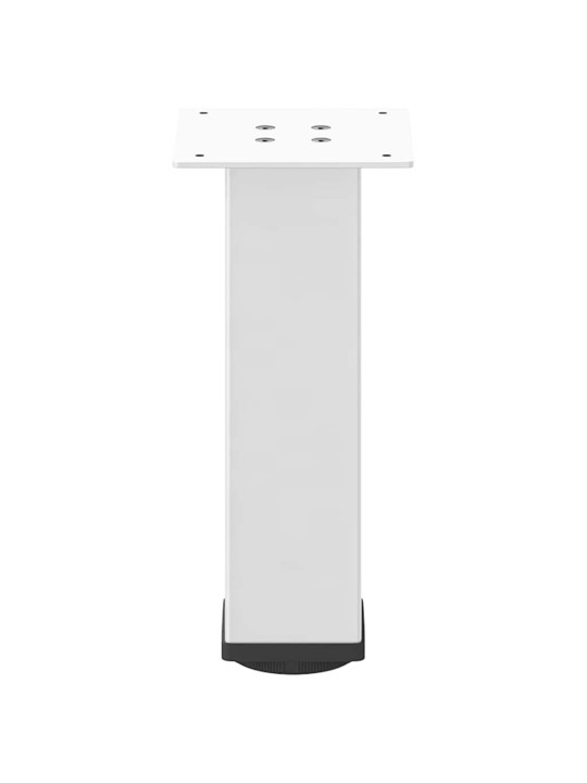 Sohvapöydän jalat 4 kpl valkoinen 42-44 cm teräs