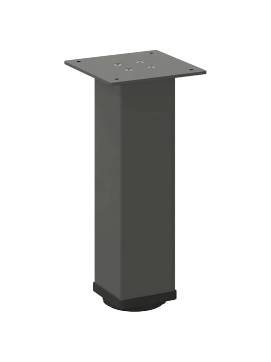 Sohvapöydän jalat 4 kpl antrasiitti 42-44 cm teräs