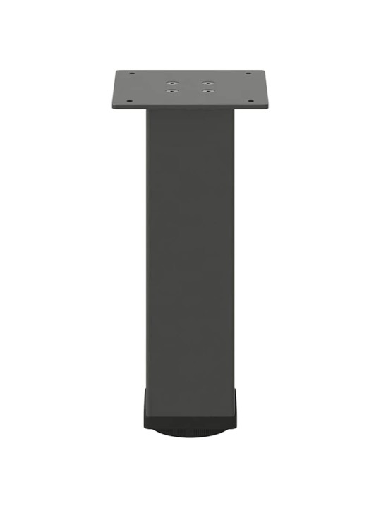 Sohvapöydän jalat 4 kpl antrasiitti 42-44 cm teräs