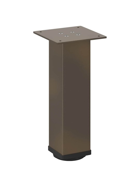 Sohvapöydän jalat 4 kpl luonnonvärinen teräs 42-44 cm teräs
