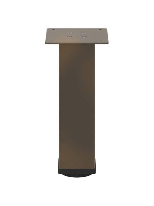 Sohvapöydän jalat 4 kpl luonnonvärinen teräs 42-44 cm teräs