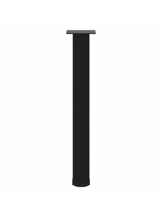 Konsolipöydän jalat 4 kpl musta 72-74 cm teräs