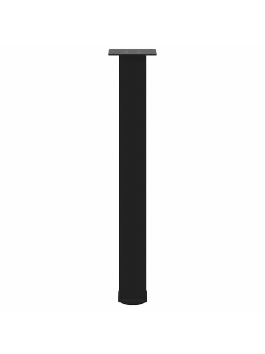 Konsolipöydän jalat 4 kpl musta 72-74 cm teräs