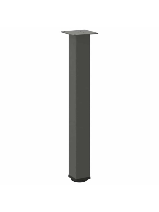 Konsolipöydän jalat 4 kpl antrasiitti 72-74 cm teräs