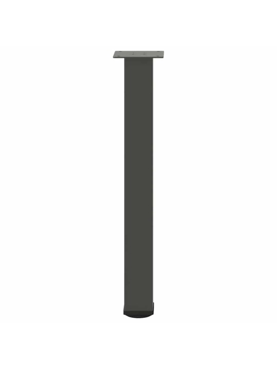 Konsolipöydän jalat 4 kpl antrasiitti 72-74 cm teräs
