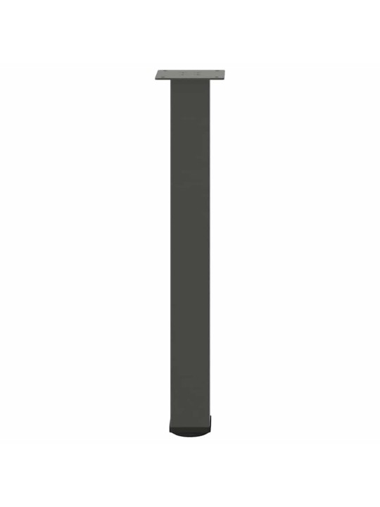 Konsolipöydän jalat 4 kpl antrasiitti 72-74 cm teräs