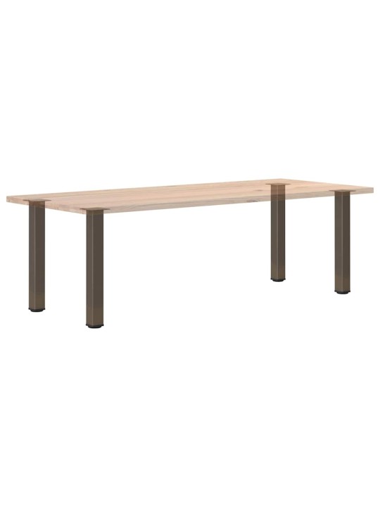 Konsolipöydän jalat 4 kpl luonnonvärinen teräs 72-74 cm teräs