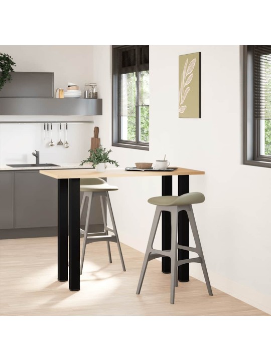 Baaripöydän jalat 4 kpl musta 90-92 cm teräs