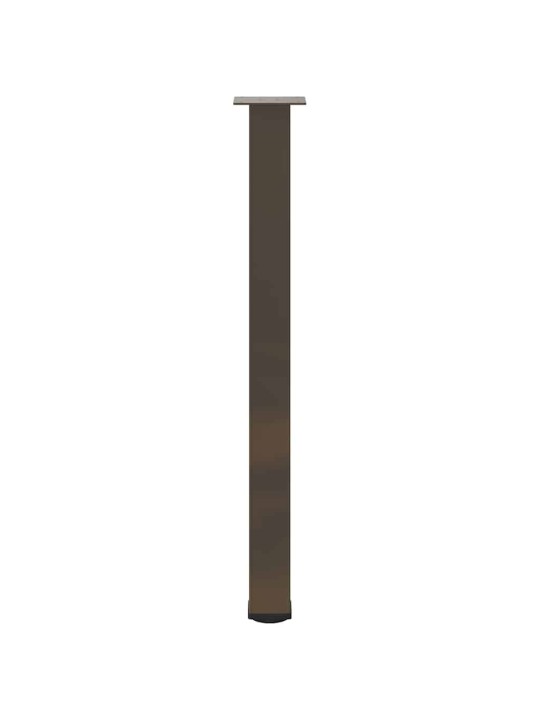 Baaripöydän jalat 4 kpl luonnonvärinen teräs 100-102 cm teräs