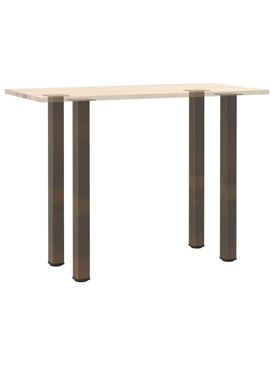 Baaripöydän jalat 4 kpl luonnonvärinen teräs 100-102 cm teräs