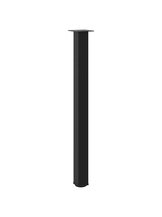 Baaripöydän jalat 4 kpl musta 110-112 cm teräs