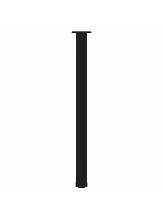 Baaripöydän jalat 4 kpl musta 110-112 cm teräs