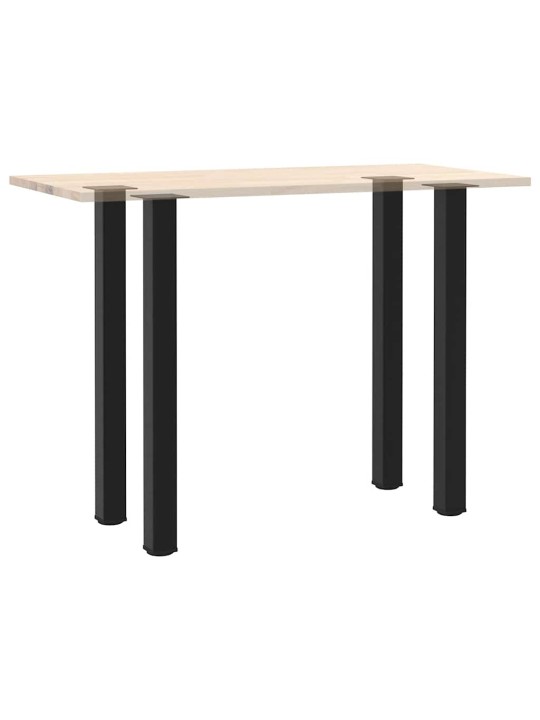 Baaripöydän jalat 4 kpl musta 110-112 cm teräs