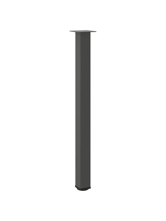 Baaripöydän jalat 4 kpl antrasiitti 110-112 cm teräs