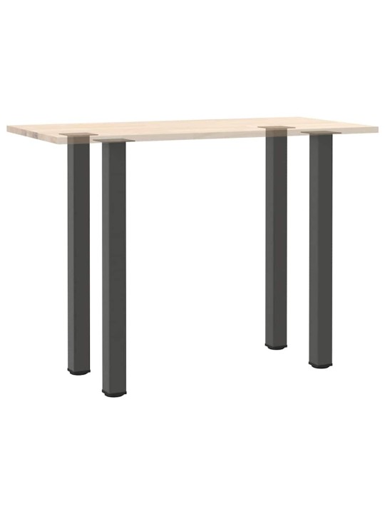 Baaripöydän jalat 4 kpl antrasiitti 110-112 cm teräs