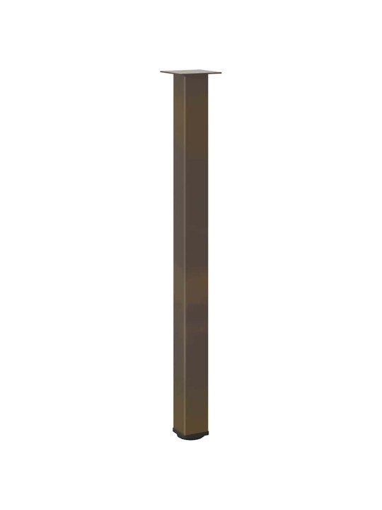 Baaripöydän jalat 4 kpl luonnonvärinen teräs 110-112 cm teräs