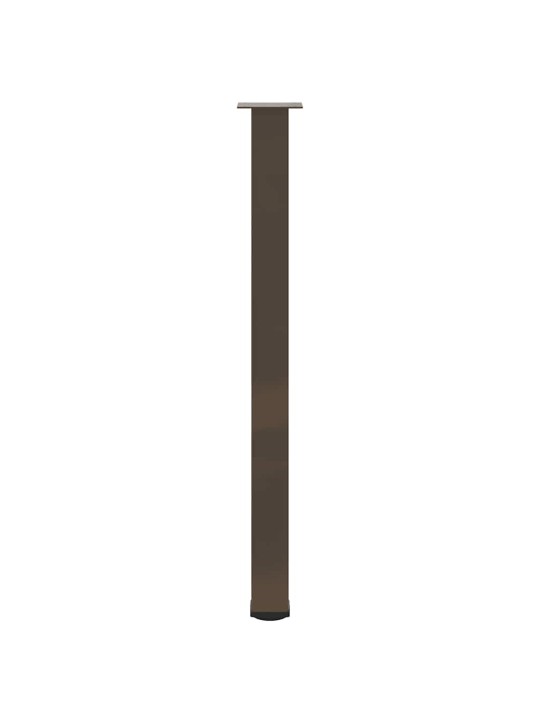 Baaripöydän jalat 4 kpl luonnonvärinen teräs 110-112 cm teräs