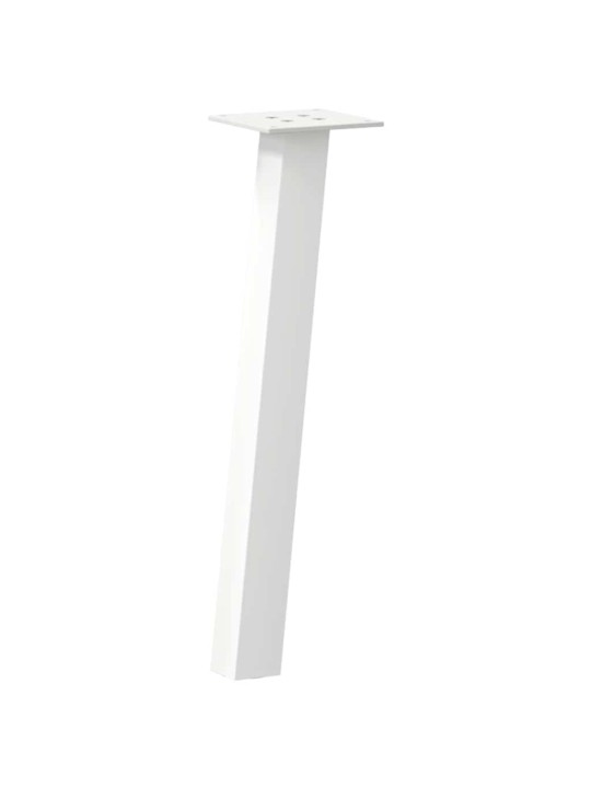 Sohvapöydän jalat 4 kpl valkoinen 42 cm teräs
