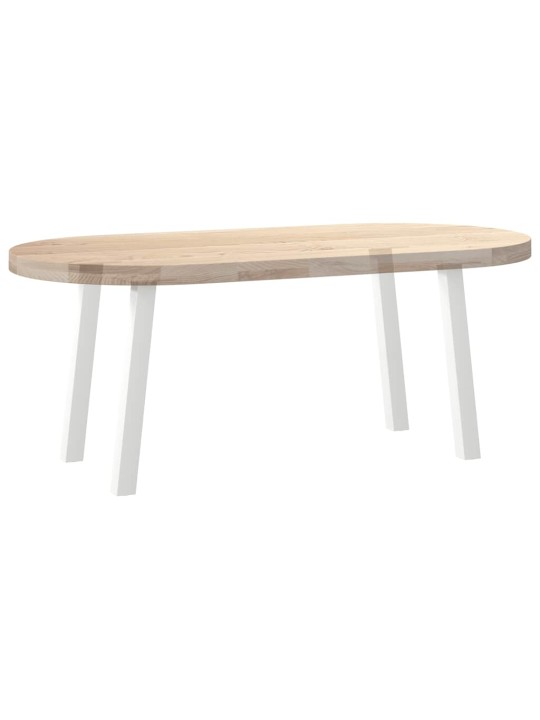 Sohvapöydän jalat 4 kpl valkoinen 42 cm teräs