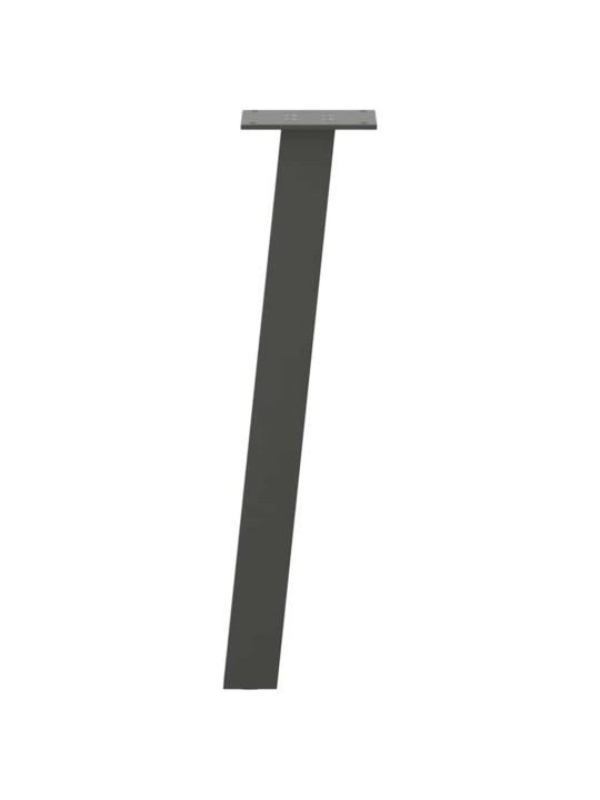 Sohvapöydän jalat 4 kpl antrasiitti 42 cm teräs