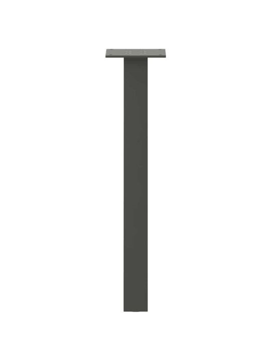 Sohvapöydän jalat 4 kpl antrasiitti 42 cm teräs