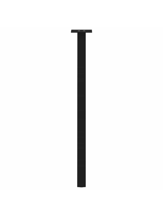 Konsolipöydän jalat 4 kpl musta 72 cm teräs