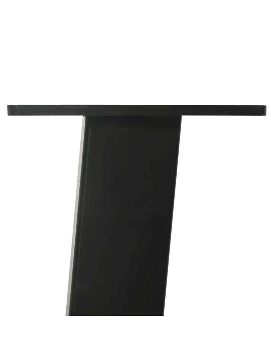 Konsolipöydän jalat 4 kpl musta 72 cm teräs