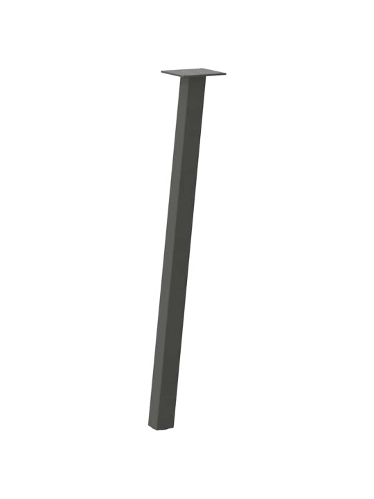 Konsolipöydän jalat 4 kpl antrasiitti 72 cm teräs