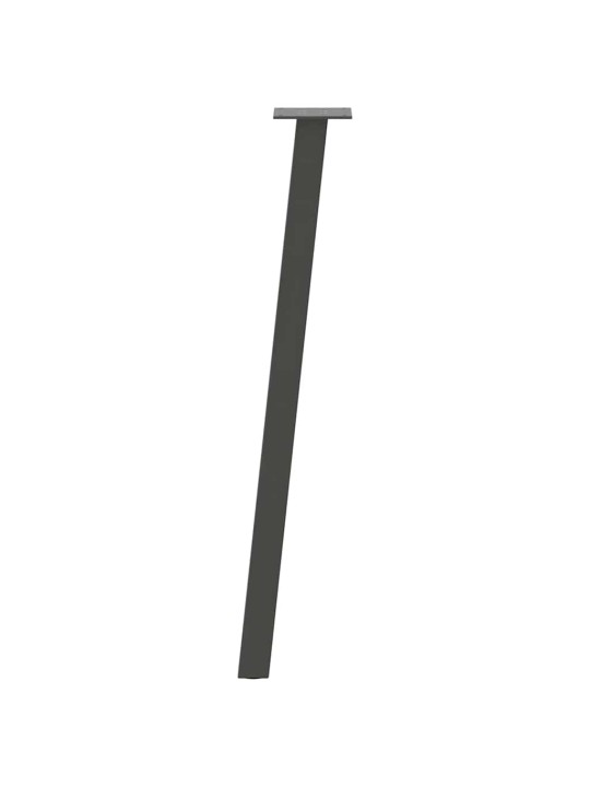 Konsolipöydän jalat 4 kpl antrasiitti 72 cm teräs