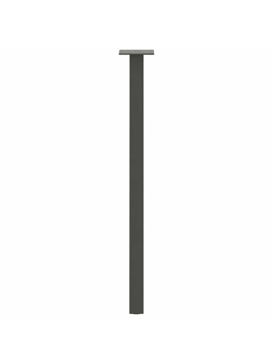 Konsolipöydän jalat 4 kpl antrasiitti 72 cm teräs