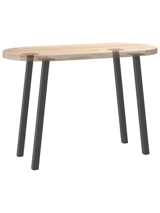 Konsolipöydän jalat 4 kpl antrasiitti 72 cm teräs