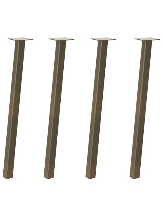 Konsolipöydän jalat 4 kpl luonnonvärinen teräs 72 cm teräs