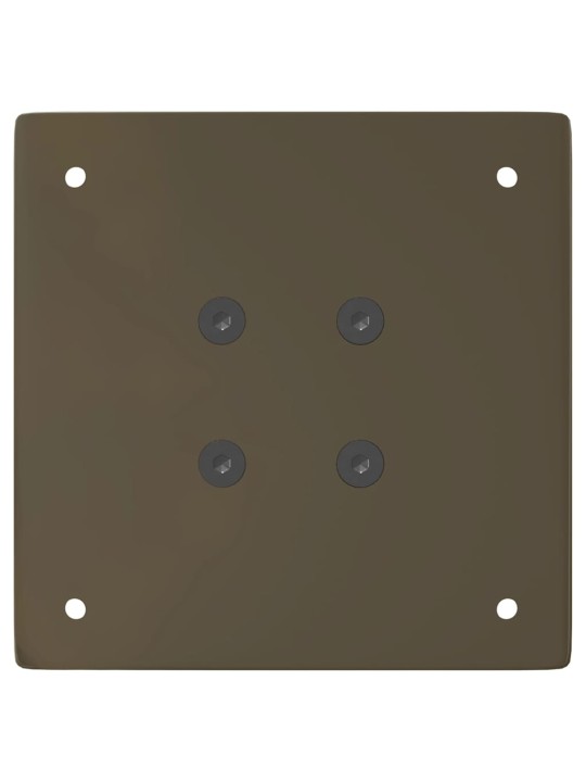 Konsolipöydän jalat 4 kpl luonnonvärinen teräs 72 cm teräs