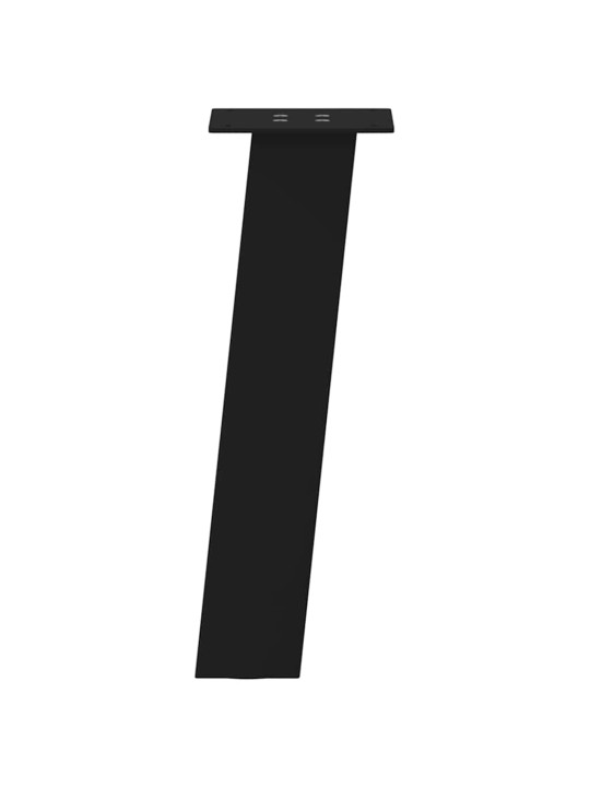 Sohvapöydän jalat 4 kpl musta 30 cm teräs