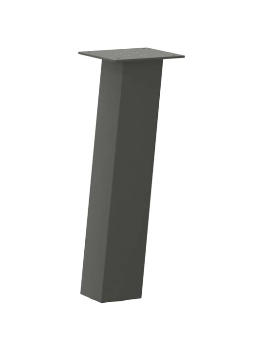 Sohvapöydän jalat 4 kpl antrasiitti 30 cm teräs