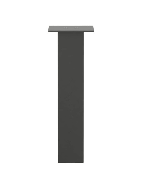 Sohvapöydän jalat 4 kpl antrasiitti 30 cm teräs