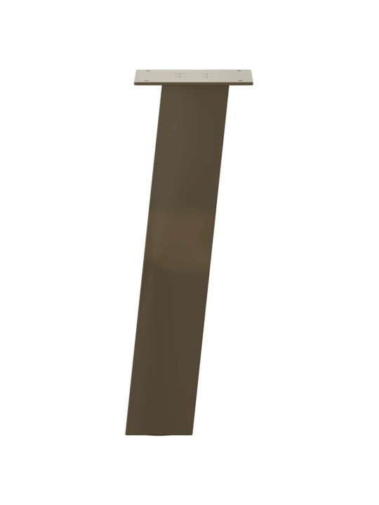 Sohvapöydän jalat 4 kpl luonnonvärinen teräs 30 cm teräs
