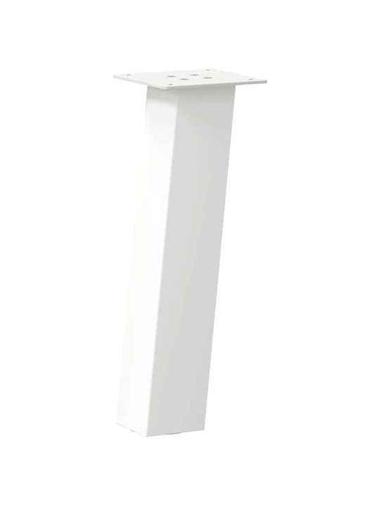 Sohvapöydän jalat 4 kpl valkoinen 42 cm teräs