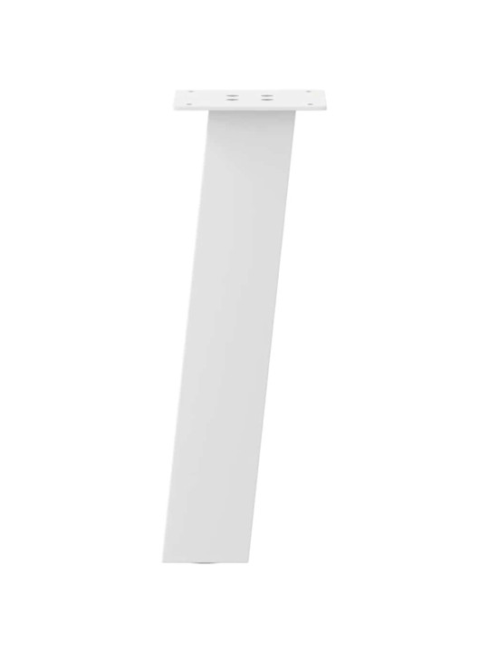 Sohvapöydän jalat 4 kpl valkoinen 42 cm teräs