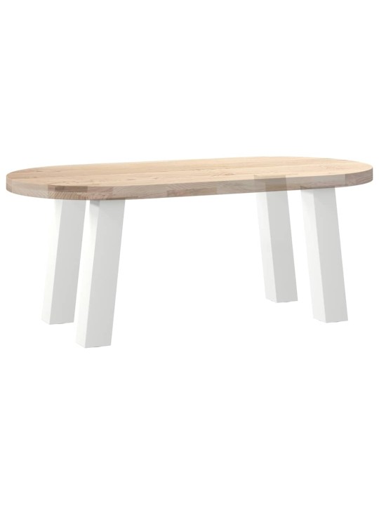 Sohvapöydän jalat 4 kpl valkoinen 42 cm teräs
