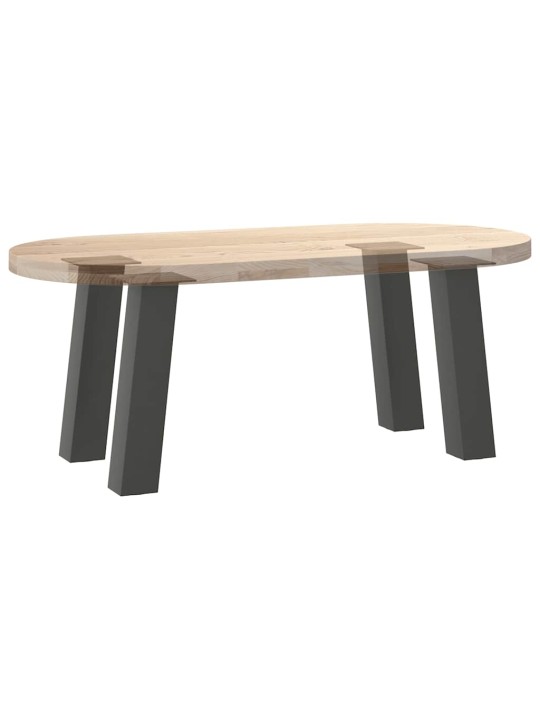 Sohvapöydän jalat 4 kpl antrasiitti 42 cm teräs