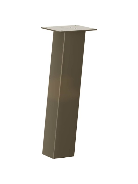 Sohvapöydän jalat 4 kpl luonnonvärinen teräs 42 cm teräs