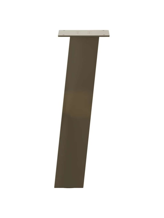Sohvapöydän jalat 4 kpl luonnonvärinen teräs 42 cm teräs