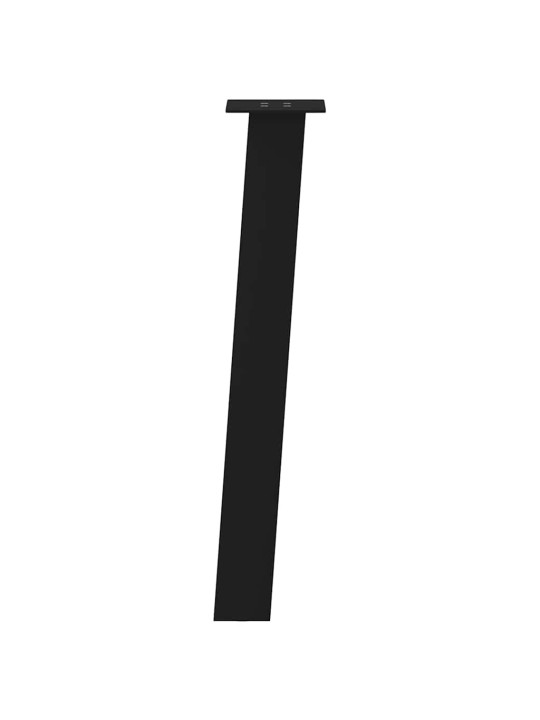 Konsolipöydän jalat 4 kpl musta 72 cm teräs