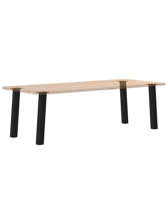 Konsolipöydän jalat 4 kpl musta 72 cm teräs