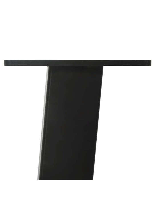 Konsolipöydän jalat 4 kpl musta 72 cm teräs