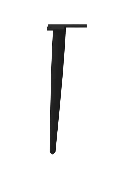 Sohvapöydän jalat kartiomaiset 4 kpl musta 42-43 cm teräs