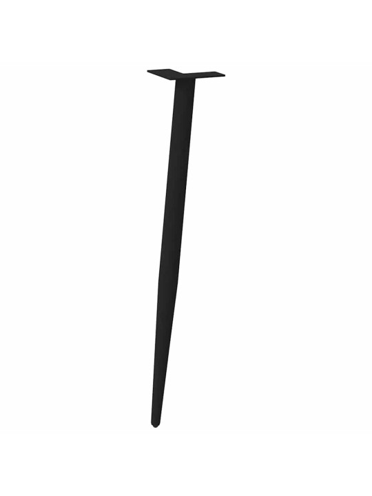 Konsolipöydän jalat kartiomaiset 4 kpl musta 72-73 cm teräs